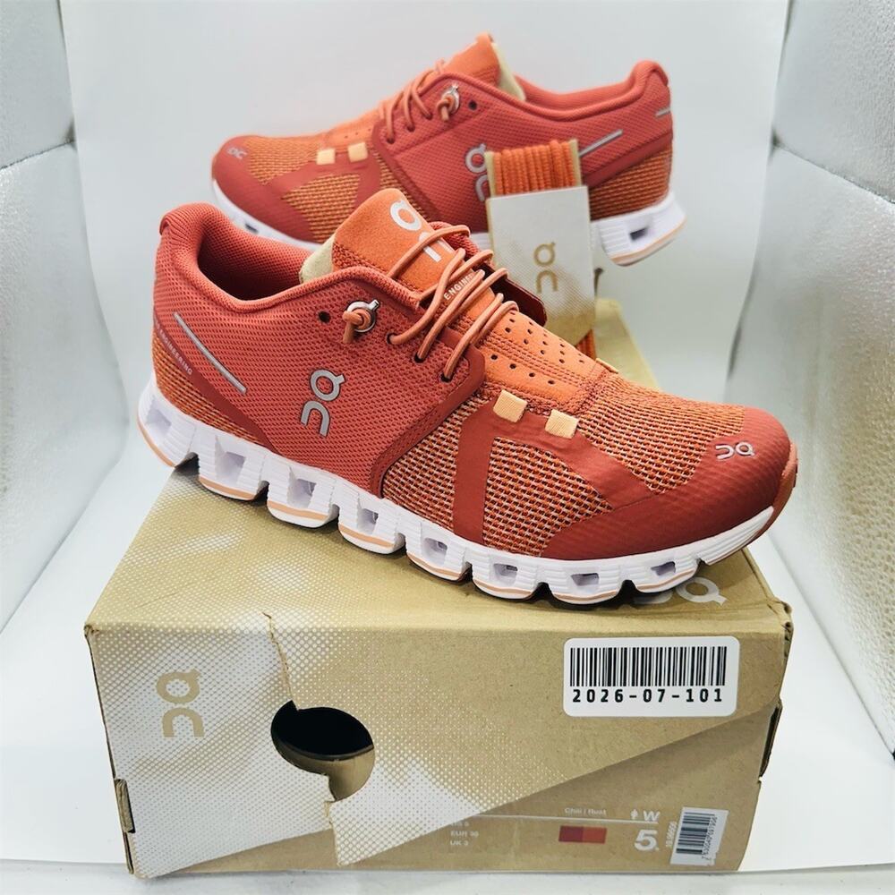 On Running Cloud Women's Running Shoes Sneakers Orange Size 5 | New with Box